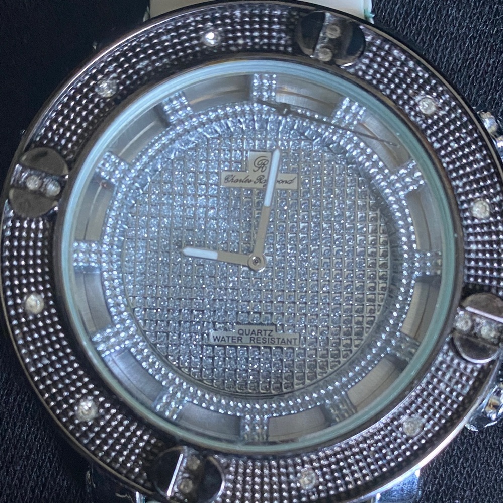 Calvin Klein Silver Crystal-Accented Watch